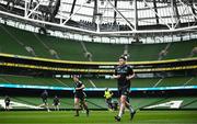 31 March 2023; Dan Sheehan during a Leinster Rugby captain's run at the Aviva Stadium in Dublin. Photo by Harry Murphy/Sportsfile