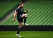 31 March 2023; Tadhg Furlong during a Leinster Rugby captain's run at the Aviva Stadium in Dublin. Photo by Harry Murphy/Sportsfile