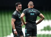 31 March 2023; James Ryan and Ross Molony during a Leinster Rugby captain's run at the Aviva Stadium in Dublin. Photo by Harry Murphy/Sportsfile