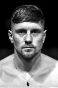 31 March 2023; (EDITOR'S NOTE; Image has been converted to black & white) Jason Quigley after his weigh in at the National Stadium in Dublin, ahead of his Super Middleweight bout against Gabor Gorbics on Saturday night, April 1st, at National Stadium in Dublin. Photo by David Fitzgerald/Sportsfile