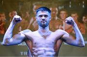 31 March 2023; James McGivern weighs in at the National Stadium in Dublin, ahead of his bout on Saturday night, April 1st, at National Stadium in Dublin. Photo by David Fitzgerald/Sportsfile