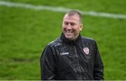 31 March 2023; Derry City assistant manager Alan Reynolds before the SSE Airtricity Men's Premier Division match between Shelbourne and Derry City at Tolka Park in Dublin. Photo by Seb Daly/Sportsfile
