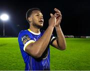 31 March 2023; Giles Phillips of Waterford after his side's victory in the SSE Airtricity Men's First Division match between Waterford and Finn Harps at RSC in Waterford. Photo by Michael P Ryan/Sportsfile