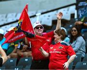 1 April 2023; Munster supporters before the Heineken Champions Cup Round of 16 match between Cell C Sharks and Munster at Hollywoodbets Kings Park Stadium in Durban, South Africa. Photo by Darren Stewart/Sportsfile