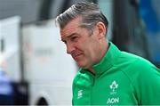 1 April 2023; Ireland head coach Greg McWilliams arrives before the TikTok Women's Six Nations Rugby Championship match between Ireland and France at Musgrave Park in Cork. Photo by Brendan Moran/Sportsfile