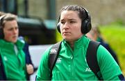 1 April 2023; Christy Haney of Ireland arrives before the TikTok Women's Six Nations Rugby Championship match between Ireland and France at Musgrave Park in Cork. Photo by Brendan Moran/Sportsfile