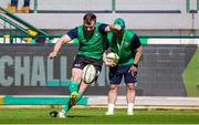 1 April 2023; David Hawkshaw of Connacht during the warm up before the Challenge Cup Round of 16 match between Benetton and Connacht at Stadio Monigo in Treviso, Italy. Photo by Roberto Bregani/Sportsfile