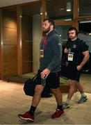 1 April 2023; Duane Vermeulen of Ulster arrives before the Heineken Champions Cup Round of 16 match between Leinster and Ulster at the Aviva Stadium in Dublin. Photo by Harry Murphy/Sportsfile