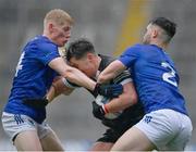 1 April 2023; Patrick O'Connor of Sligo is tackled by Mark Kenny, left, and Malachy Stone of Wicklow during the Allianz Football League Division 4 Final match between Sligo and Wicklow at Croke Park in Dublin. Photo by Tyler Miller/Sportsfile