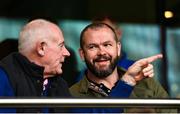 1 April 2023; Ireland head coach Andy Farrell before the Heineken Champions Cup Round of 16 match between Leinster and Ulster at Aviva Stadium in Dublin. Photo by Sam Barnes/Sportsfile