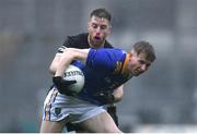 1 April 2023; Andy Maher of Wicklow in action against Keelan Cawley of Sligo during the Allianz Football League Division 4 Final match between Sligo and Wicklow at Croke Park in Dublin. Photo by Tyler Miller/Sportsfile
