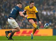 1 April 2023; Billy Burns of Ulster in action against Dan Sheehan of Leinster during the Heineken Champions Cup Round of 16 match between Leinster and Ulster at Aviva Stadium in Dublin. Photo by Ramsey Cardy/Sportsfile