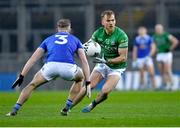 1 April 2023; Ultan Kelm of Fermanagh in action against Pádraig Faulkner of Cavan during the Allianz Football League Division 3 Final match between Cavan and Fermanagh at Croke Park in Dublin. Photo by Tyler Miller/Sportsfile