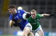 1 April 2023; Ciarán Brady of Cavan in action against Cian McManus of Fermanagh during the Allianz Football League Division 3 Final match between Cavan and Fermanagh at Croke Park in Dublin. Photo by Tyler Miller/Sportsfile