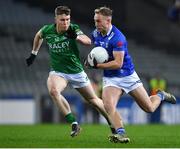 1 April 2023; Pádraig Faulkner of Cavan in action against Ronan McCaffrey of Fermanagh during the Allianz Football League Division 3 Final match between Cavan and Fermanagh at Croke Park in Dublin. Photo by Tyler Miller/Sportsfile