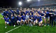 1 April 2023; Cavan players celebrate after their side's victory in the Allianz Football League Division 3 Final match between Cavan and Fermanagh at Croke Park in Dublin. Photo by Piaras Ó Mídheach/Sportsfile