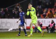 1 April 2023; Sligo Rovers goalkeeper Luke McNicholas reacts after failing to convert a late chance on goal during the SSE Airtricity Men's Premier Division match between Sligo Rovers and Bohemians at The Showgrounds in Sligo. Photo by Seb Daly/Sportsfile