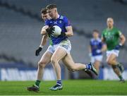 1 April 2023; Paddy Lynch of Cavan in action against Ronan McCaffrey of Fermanagh during the Allianz Football League Division 3 Final match between Cavan and Fermanagh at Croke Park in Dublin. Photo by John Sheridan/Sportsfile