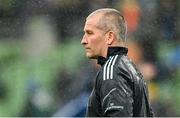 1 April 2023; Leinster senior coach Stuart Lancaster before the Heineken Champions Cup Round of 16 match between Leinster and Ulster at Aviva Stadium in Dublin. Photo by Ramsey Cardy/Sportsfile