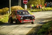 2 April 2023; Mark Alcorn and Donal McAleney in their Ford Escort Mk2 during the Rose Hotel Circuit of Kerry Rally at Tralee in Kerry. Photo by Philip Fitzpatrick/Sportsfile