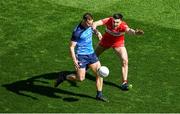 2 April 2023; Ciarán Kilkenny of Dublin in action against Niall Toner of Derry during the Allianz Football League Division 2 Final match between Dublin and Derry at Croke Park in Dublin. Photo by Tyler Miller/Sportsfile