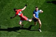 2 April 2023; Tom Lahiff of Dublin in action against Gareth McKinless of Derry during the Allianz Football League Division 2 Final match between Dublin and Derry at Croke Park in Dublin. Photo by Tyler Miller/Sportsfile