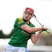 2 April 2023; Jack Regan of Meath in action during the Allianz Hurling League Division 2B Final match between Meath and Donegal at Avant Money Páirc Seán Mac Diarmada in Carrick-on-Shannon, Leitrim. Photo by Stephen Marken/Sportsfile