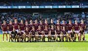 2 April 2023; The Galway squad before the Allianz Football League Division 1 Final match between Galway and Mayo at Croke Park in Dublin. Photo by Sam Barnes/Sportsfile
