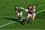 2 April 2023; Matthew Tierney of Galway in action against Jack Carney of Mayo during the Allianz Football League Division 1 Final match between Galway and Mayo at Croke Park in Dublin. Photo by Tyler Miller/Sportsfile
