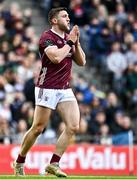 2 April 2023; Damien Comer of Galway reacts after a missed goal chance during the Allianz Football League Division 1 Final match between Galway and Mayo at Croke Park in Dublin. Photo by Sam Barnes/Sportsfile