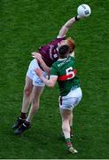 2 April 2023; Peter Cooke of Galway and Stephen Coen of Mayo battle for possession during the Allianz Football League Division 1 Final match between Galway and Mayo at Croke Park in Dublin. Photo by Tyler Miller/Sportsfile