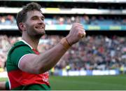 2 April 2023; Aidan O'Shea of Mayo celebrates after his side's victory in the Allianz Football League Division 1 Final match between Galway and Mayo at Croke Park in Dublin. Photo by John Sheridan/Sportsfile