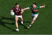 2 April 2023; Shane Walsh of Galway in action against James Carr of Mayo during the Allianz Football League Division 1 Final match between Galway and Mayo at Croke Park in Dublin. Photo by Tyler Miller/Sportsfile