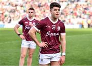 2 April 2023; Tomo Culhane of Galway dejected during the Allianz Football League Division 1 Final match between Galway and Mayo at Croke Park in Dublin. Photo by Sam Barnes/Sportsfile