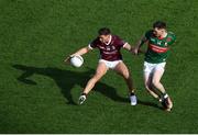 2 April 2023; Shane Walsh of Galway in action against James Carr of Mayo during the Allianz Football League Division 1 Final match between Galway and Mayo at Croke Park in Dublin. Photo by Tyler Miller/Sportsfile
