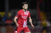 1 April 2023; John Mahon of Sligo Rovers during the SSE Airtricity Men's Premier Division match between Sligo Rovers and Bohemians at The Showgrounds in Sligo. Photo by Seb Daly/Sportsfile