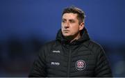 1 April 2023; Bohemians manager Declan Devine during the SSE Airtricity Men's Premier Division match between Sligo Rovers and Bohemians at The Showgrounds in Sligo. Photo by Seb Daly/Sportsfile