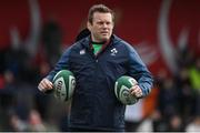 1 April 2023; Ireland scrum coach Denis Fogarty before the TikTok Women's Six Nations Rugby Championship match between Ireland and France at Musgrave Park in Cork. Photo by Brendan Moran/Sportsfile