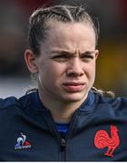 1 April 2023; Marine Menager of France before the TikTok Women's Six Nations Rugby Championship match between Ireland and France at Musgrave Park in Cork. Photo by Brendan Moran/Sportsfile