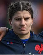 1 April 2023; Axelle Berthoumieu of France before the TikTok Women's Six Nations Rugby Championship match between Ireland and France at Musgrave Park in Cork. Photo by Brendan Moran/Sportsfile