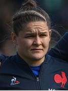 1 April 2023; Agathe Sochat of France before the TikTok Women's Six Nations Rugby Championship match between Ireland and France at Musgrave Park in Cork. Photo by Brendan Moran/Sportsfile