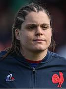 1 April 2023; Annaelle Deshayes of France before the TikTok Women's Six Nations Rugby Championship match between Ireland and France at Musgrave Park in Cork. Photo by Brendan Moran/Sportsfile