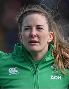 1 April 2023; Lauren Delany of Ireland before the TikTok Women's Six Nations Rugby Championship match between Ireland and France at Musgrave Park in Cork. Photo by Brendan Moran/Sportsfile