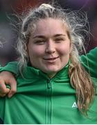1 April 2023; Sadhbh McGrath of Ireland before the TikTok Women's Six Nations Rugby Championship match between Ireland and France at Musgrave Park in Cork. Photo by Brendan Moran/Sportsfile
