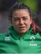 1 April 2023; Natasja Behan of Ireland before the TikTok Women's Six Nations Rugby Championship match between Ireland and France at Musgrave Park in Cork. Photo by Brendan Moran/Sportsfile