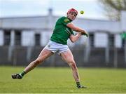 2 April 2023; Jack Regan of Meath in action during the Allianz Hurling League Division 2B Final match between Meath and Donegal at Avant Money Páirc Seán Mac Diarmada in Carrick-on-Shannon, Leitrim. Photo by Stephen Marken/Sportsfile