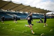 3 April 2023; Hugo Keenan during Leinster rugby squad training at RDS Arena in Dublin. Photo by Ramsey Cardy/Sportsfile