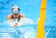 3 April 2023; Fiona Henderson of Alliance competes in the Women 13 & Over 50 LC metre breaststroke heats during day three of the Swim Ireland Irish Open Swimming Championships at the National Aquatic Centre in Dublin. Photo by Piaras Ó Mídheach/Sportsfile