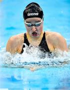 3 April 2023; Niamh Coyne of NCD Tallaght competes in the Women 13 & Over 50 LC metre breaststroke heats during day three of the Swim Ireland Irish Open Swimming Championships at the National Aquatic Centre in Dublin. Photo by Piaras Ó Mídheach/Sportsfile