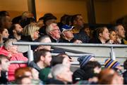 1 April 2023; Former Kerry player Pat Spillane, centre, watches his son of the same name playing for Sligo during the Allianz Football League Division 4 Final match between Sligo and Wicklow at Croke Park in Dublin. Photo by Tyler Miller/Sportsfile